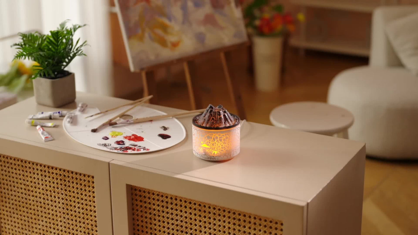 Volcano Essential Oils Diffuser With Colorful Light,