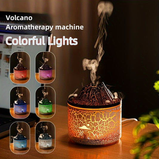 Volcano Essential Oils Diffuser With Colorful Light,