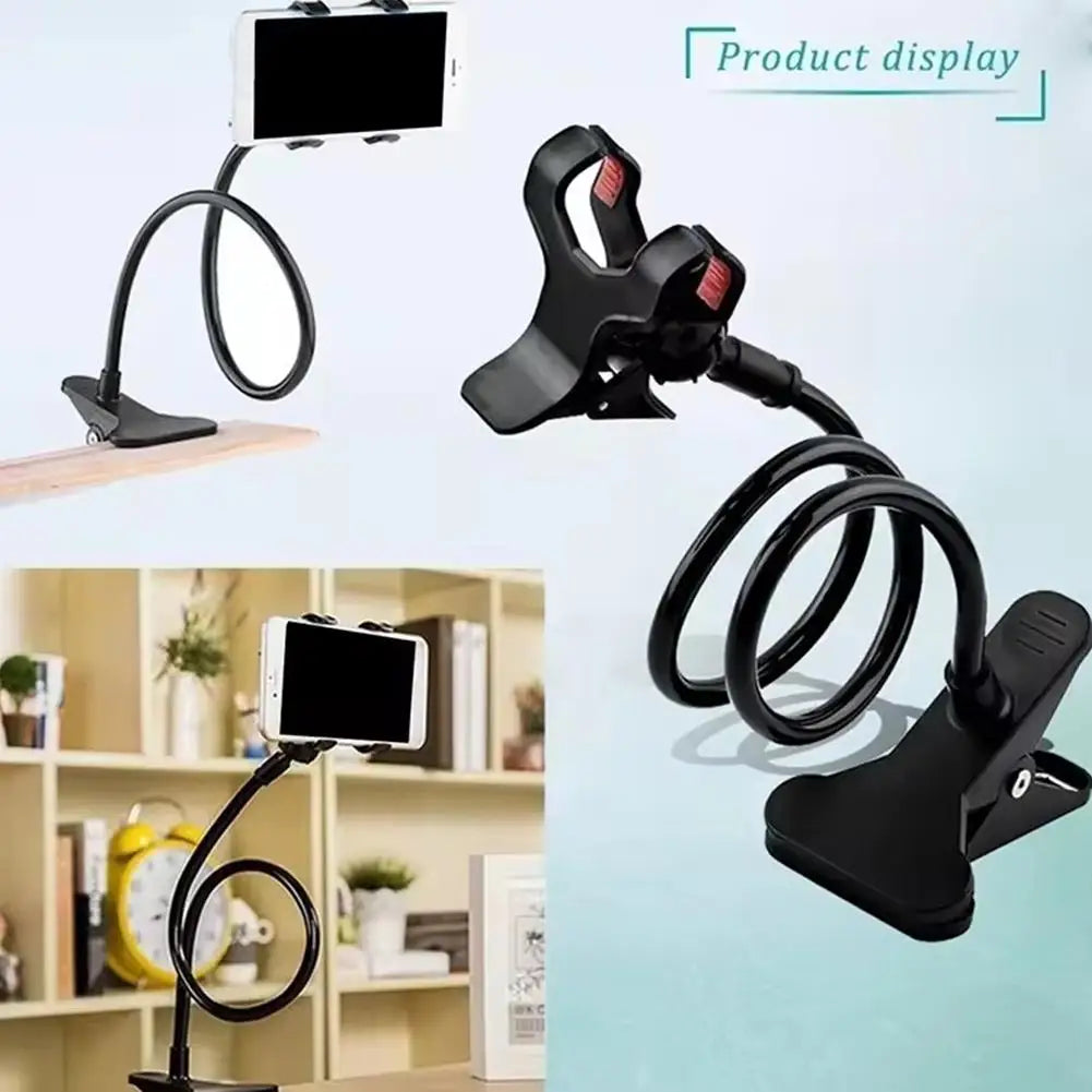 360 Universal Lazy Bracket Mobile Phone Holder Portable Flexible Bed Desktop Bracket Smartphones Table Clip Stand Base Support