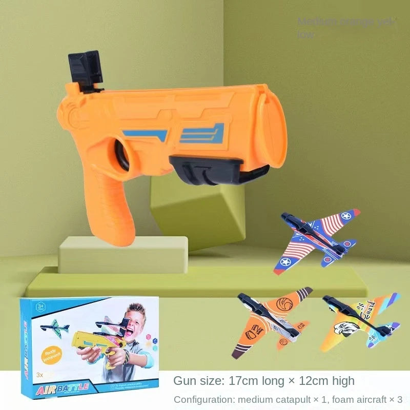 Children's Toys Airplane Launcher Children's Fun Foam Airplane Outdoor