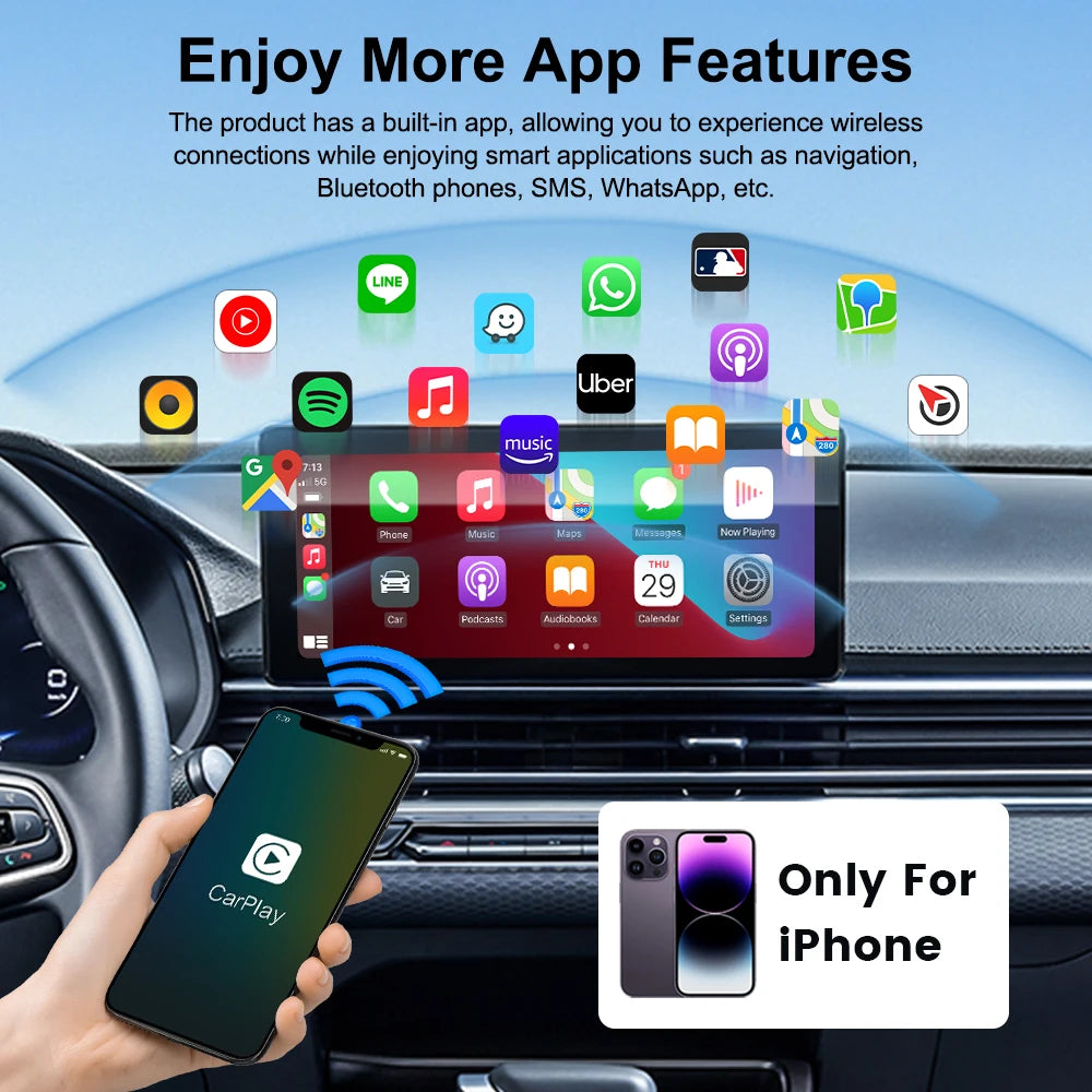 Carplay Adapter Seamless Connection for Wired Carplay OEM Car Wireless tools