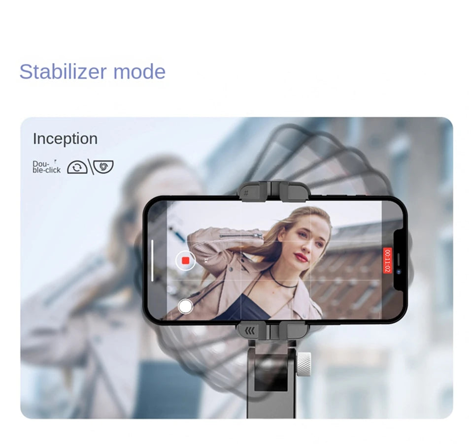 Selfie Stick Monopod With Bluetooth Shutter For Smartphone. FANGTUOSI 2024 NEW Gimbal Stabilizer Desktop Following Shooting Mode