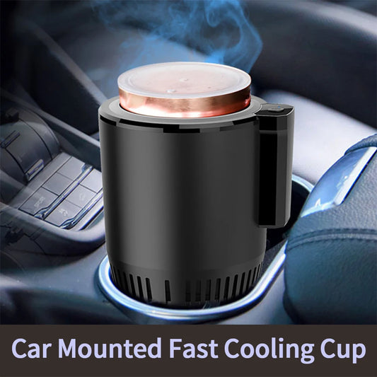 Quick Cooling Silence Smart Car Cooling Cup For Coffee Milk Drinks Electric Beverage Cooler Holder Travel Mini Car Refrigerator