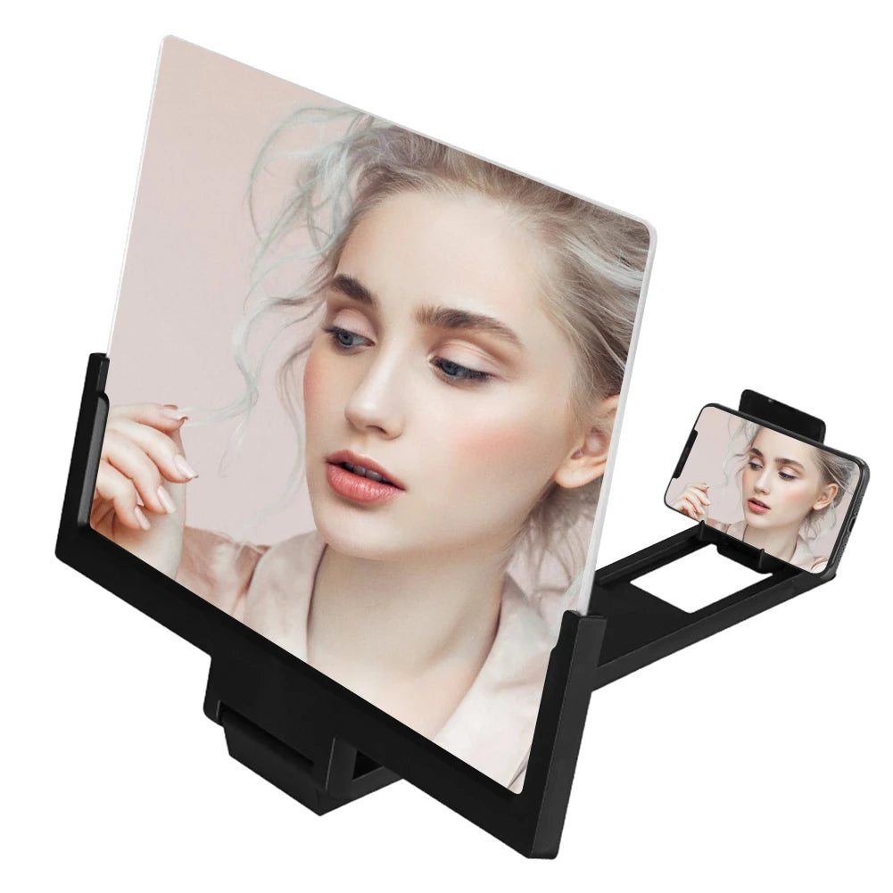 8 Inch 3D HD Phone Screen Amplifier Folding Mobile Phones Magnifying Glass Stand Video Amplifier Bracket Enlarge Eye Protector