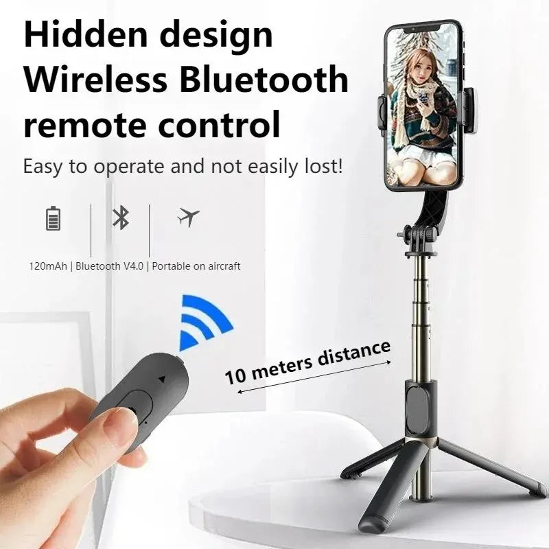 Smart chip anti-shake Stick Smartphone Action Kameralar Bluetooth Tripod For Live Broadcast TikTok