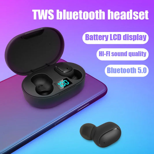 Original E6S Air Pro TWS Fone Bluetooth Earphones Wireless Headphones Earbuds Gaming Headset for Xiaomi Android Lenovo Earphone