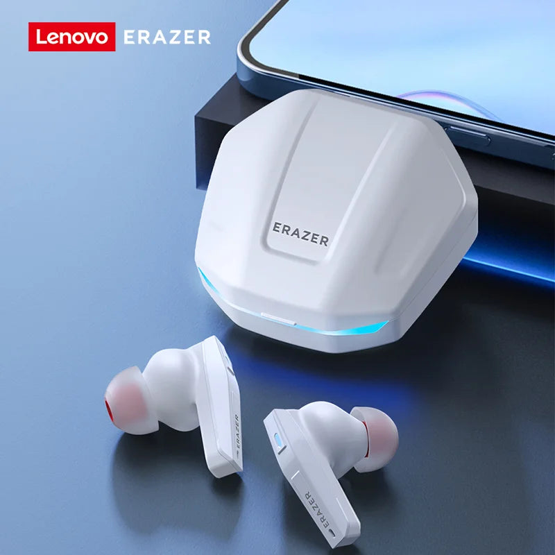 Lenovo XT86 Gaming Earphone Bluetooth 5.4 ERAZER Wireless Headphones Stereo Sound Headsets with Mic Low Latency Lenovo Earbuds